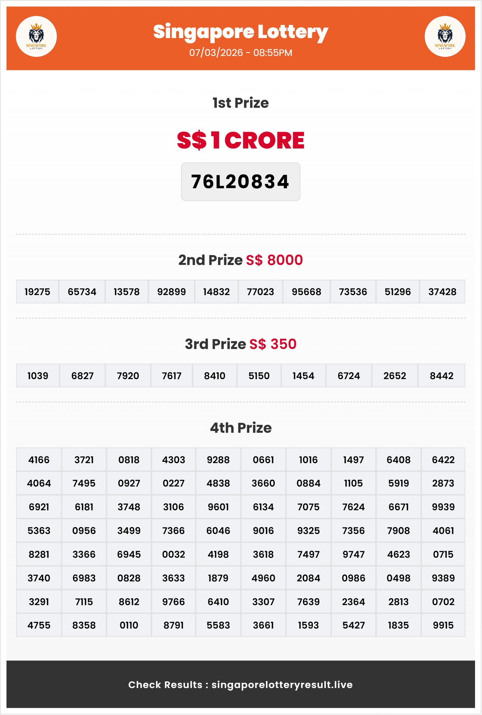 Thumbnail for 07/03/2026 Result | 08:55 PM