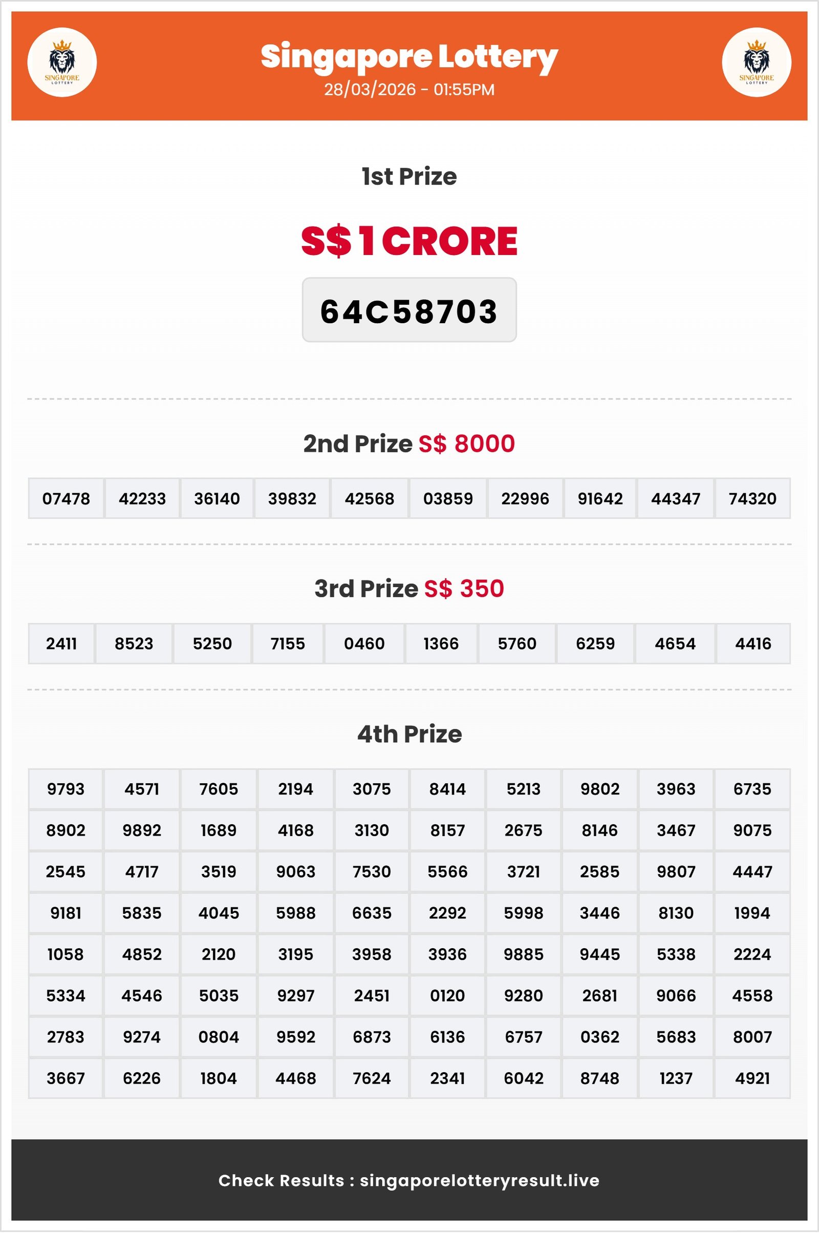 Thumbnail for   28/03/2026 Result | 01:55 PM