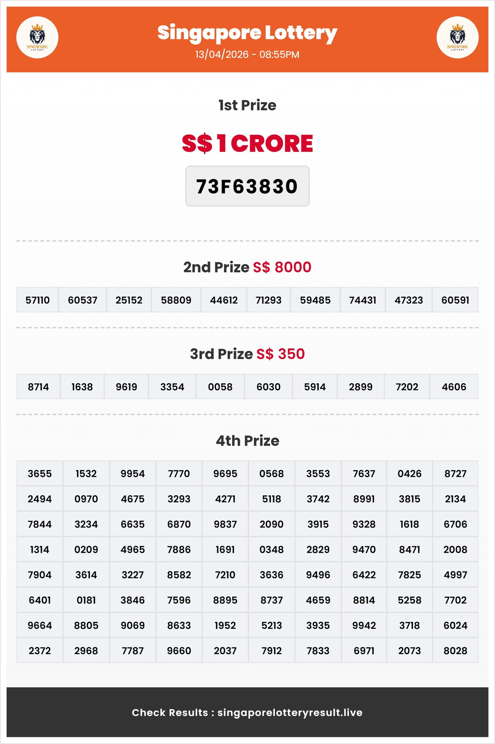 Thumbnail for 05/04/2026 Result | 08:55 PM